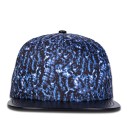 Men's Snapback in an Interesting Design - Blue 2
