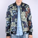 Men's Spring Jacket with Flowers - Blue A1491 3