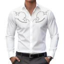 Men's Stretch Western Shirt with Long Sleeves, Contrast Yoke, Star Pattern on the Chest, Classic Collar and Button Cuffs 11