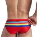 Men's Striped Swimwear F894 4