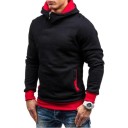 Men's Stylish Hoodie with Interesting Zip J946 8