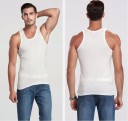 Men's Stylish Tank Top - White 4