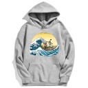 Men's Sweatshirt with Boat Print 12