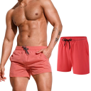 Men's Swim Shorts Plain Drawstring With Pockets Nylon Spandex Quick-Drying Summer Swim Shorts 5