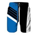 Men's Swim Shorts Polyester Plain With Colourful Stripes Drawstring Summer Beach Pool Sport 2