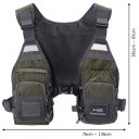 Men's Tactical Vest with Zip Pockets Lightweight Polyester Vest with Storage Pockets for Fishing, Hiking and Outdoor Activities 9