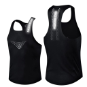 Men's Tank Top with Round Neck O Solid Colour Breathable Sports Cotton Lightweight Top for Fitness Training Leisure 4