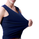 Men's V-Neck Tank Top Solid Colour Tank Top Made of Polyester and Silk Lightweight Breathable Material for Summer and Leisure 4