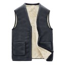 Men's Waistcoat with Fur F1210 2