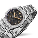 Men's Watch with Arabic Numerals Illuminated Hands and Indices Water Resistant 100 m Case 36 mm Stainless Steel 316L For Everyday Use 6