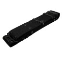 Men's Wide Belt in Army Style Sturdy Nylon Webbing with Metal Eyelets Sturdy Metal Buckle Length 140 cm and Width 5.5 cm 2