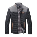 Men's Winter Jacket Windproof Design Button Fastening Polyester Jacket with Pockets Polyester Lining Warm Comfortable Winter Wear 7