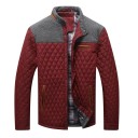 Men's Winter Jacket Windproof Design Button Fastening Polyester Jacket with Pockets Polyester Lining Warm Comfortable Winter Wear 12