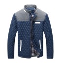 Men's Winter Jacket Windproof Design Button Fastening Polyester Jacket with Pockets Polyester Lining Warm Comfortable Winter Wear 1