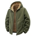 Men's Winter Jacket Windproof Design Zip Fastening Practical Pockets Hood Cashmere Lining Warm Comfortable Winter Wear for Winter Season 7