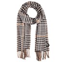 Men's Winter Scarf with Pattern - Beige 3