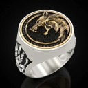 Men's Wolf Ring 4