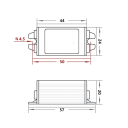 Měnič napětí DC 24 V na 12 V 1 A Kompaktní stejnosměrný konvertor 44 x 25 x 20 mm Redukce napětí Stabilizátor pro elektroniku 2