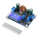 Měnič napětí DC-DC 5,5–30V na 0,5–30V Nastavitelný Regulátor s LCD displejem Modul napájení Převodník 180kHz 66x48x21mm 3