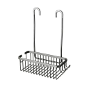 Mensola da bagno in alluminio senza foratura 28x10x10,5 cm Cesto per vasca Organizer da doccia Supporto per cosmetici Spazio di stoccaggio Appendere 36 cm 1