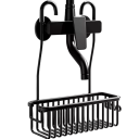 Mensola da bagno in alluminio senza foratura 28x10x10,5 cm Cesto per vasca Organizer da doccia Supporto per cosmetici Spazio di stoccaggio Appendere 36 cm 7