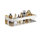 Mensola rettangolare per bagno 30x13x5,5 cm Mensola da doccia autoadesiva in acciaio inox Senza foratura Organizer per cosmetici e accessori 2