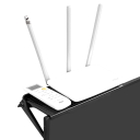 Mensola superiore regolabile per monitor o televisore, superficie antiscivolo, 215 x 113 mm, fissaggio al monitor, risparmio di spazio 3