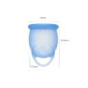 Menstruaalikuppi 30 ml 6.8 x 4.5 cm lääkärin silikonista hygieninen apuväline käytettäväksi kuukautisten aikana uudelleen 5