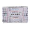 Měřidlo výšky kytarových strun 8,5 x 5,4 cm Oboustranné multifunkční PVC pravítko pro kytaru a baskytaru Karta se specifikacemi na hmatník a menzuru 2