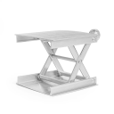 Mesa elevatória 9 x 9 cm Altura ajustável 2,5–8,3 cm Suporte de laboratório com elevação por parafuso Estrutura metálica Ajuste fino de altura 5
