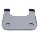 Mesea detașabilă pentru scaunul cu rotile cu suport pentru băuturi dimensiune 58 x 53 cm grosime 20 mm capacitate 20 kg gri pentru mâncare și băuturi 2