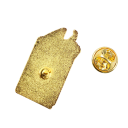 Mesebeli lány könyvvel kb. 3,5 x 1,9 cm színes kitűző művészi motívum hátizsák ruházat kiegészítő ékszer 2
