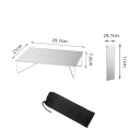 Meseu pliabil din aluminiu ultraușor 29,7 x 21 x 7,8 cm Meseu mini portabil rezistent pentru camping picnic turism greutate 395 g 2