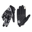 Mesh and Breathable Touchscreen Full-Finger Motorcycle Gloves with Knuckle and Palm Protectors Made of Polyester and Cotton for Riding 4