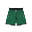 Mesh basketbalshorts voor heren, snel drogend en ademend, met ritszakken en een trekkoord in de taille 8