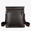 Męska pionowa skórzana torba typu crossbody 24×21×7 cm Codzienna biznesowa torba polo na ramię Torba na dokumenty Paul Elegancka, modna torba na co dzień 2