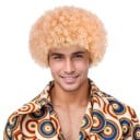 Męska retro syntetyczna peruka krótka rolka wybuchowa głowa 30 cm hip-hop disco wysokotemperaturowe włókno kostium cosplay Halloween 6