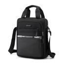 Męska torba biznesowa na ramię 31×26×12 cm Wodoodporna duża pojemność Oxford Bag Casual Jednolity kolor Męska aktówka na dokumenty i podróż 5