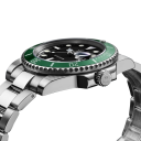 Męski zegarek kwarcowy ze stali nierdzewnej 35-39 mm Wodoodporny do nurkowania Świecące wskazówki Składane zapięcie Biznesowy Casual Sportowy 4