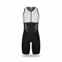 Męski zestaw rowerowy Koszulka bez rękawów i spodenki Zamek z przodu Elastyczny materiał 80 % poliester i 20 % spandex 1