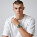 Męskie klasyczne zegarki Quartz mechanizm VH31 Szkło szafirowe Wodoodporne 100 m Koperta 38 mm Bransoleta ze stali nierdzewnej Na każdy 4