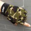 Męskie rękawiczki bez palców w stylu wojskowym J2636 2