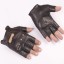 Męskie skórzane rękawiczki bez palców 4