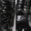 Męskie skórzane spodnie F1632 4