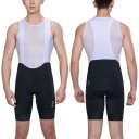 Męskie spodenki rowerowe z szelkami z oddychającej siateczki elastyczny nylon elastan krótkie wykonanie do jazdy szosowej i rekreacyjnej 1
