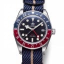 Męskie zegarki GMT z datownikiem Wodoszczelne 200 m Świecące indeksy BGW9 Koperta 39 mm Stal nierdzewna 316L Pasek nylonowy NATO Do 3