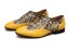 Męskie żółte buty - skóra węża 5