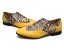 Męskie żółte buty - skóra węża 6