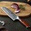 Messerset aus Damaststahl 3-tlg 6