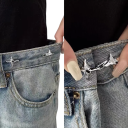 Metal Adjustable 4 cm Star-Shaped Buckle for Tightening Trousers Stylish Strap Accessory Sturdy Metal Material Waist Decoration 4